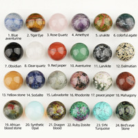 Vente en gros de perles sphériques en pierre naturelle non percées de 25 mm, perles de guérison Reiki, cristal Feng Shui, perles en agate non poreuses, boule de pierre précieuse