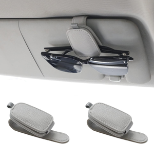 Soportes Magnéticos de Cuero para Gafas de Sol para Visera de Coche y Clip para Tarjetas/Billetes - Accesorios para Visera de Coche - Product Image 2