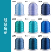 Usine en gros mercerisé tressé macaron-glands colorés polyester brillant 6 brins perlés fils de perles point de croix glace