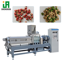 Ligne de production industrielle d'aliments pour animaux de compagnie contrôlée par PLC, ligne complète de fabrication d'aliments pour chiens, chats et animaux aquatiques par extrusion