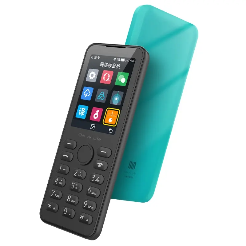सस्ते चीन में किए गए दोहरी सिम कार्ड 4G QinF21S कार्यात्मक सेल फोन