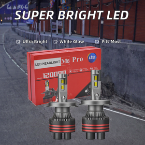 ไฟหน้ารถยนต์ LED สว่างพิเศษ 12V 6000K สีขาวเย็น รุ่นใหม่ 12000lm 120W H11 9005 9006 พร้อมท่อทองแดง - Product Image 2