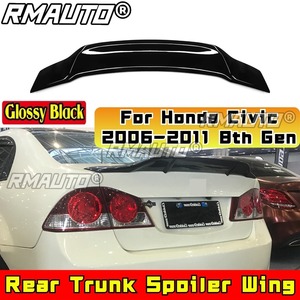 สปอยเลอร์หลังสำหรับ Honda Civic ปี 2006-2011 รุ่นที่ 8 ปีกสปอยเลอร์หลังคา ชุดแต่งรถยนต์ - Product Image 4