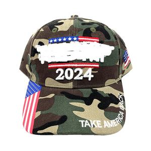 หมวกเบสบอล6แผงส่งเสริมการขายพร้อม3D สั่งทำหมวก TR ปักกลับอเมริกา2024หมวกสาธารณรัฐ - Product Image 4