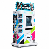 Máquina Expendedora de Etiquetas de Identificación para Mascotas con Grabado Láser, Personalizadora de Etiquetas con Nombre para Perros y Gatos, Autoservicio Inteligente