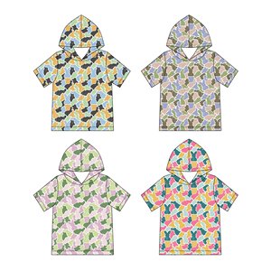 Précommande : Sweat à capuche décontracté respirant en Spandex/Coton à manches courtes, motif camouflage, grandes tailles, pour garçons – Collection Chasse - Product Image 6