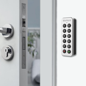 Serrure de porte intelligente Tuya avec empreinte digitale, contrôle à distance pour maison intelligente, serrure sans fil <span class=keywords><strong>WiFi</strong></span>, cylindre d'origine, clé découpée - Product Image 4