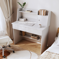 Table en bois moderne pour enfants pour l'étude Bureau minimaliste de chevet à domicile Étagère à livres
