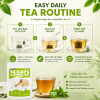 Teh Herbal Detox Pelangsing Perut Rata Cepat, Bakar Lemak dan Turunkan Berat Badan, Teh Campuran dalam Sachet atau Kantong