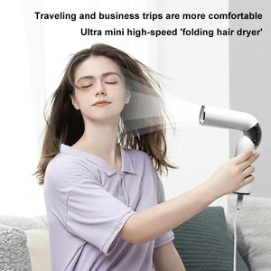 Professional Salon <b>Hair</b> <b>Dryer</b> Brush-High Speed 850W <b>Ionic</b> Motor Low Noise 3-Speed Settings Foldable Design for Salon Travel Use - Product Image 6
