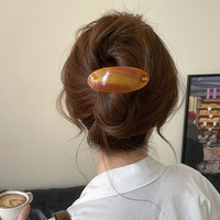 Barrette à cheveux vintage en acétate, pince latérale de luxe pour femme, accessoires pour cheveux