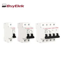 Pemutus arus DC 2P, 500VDC MCB 16A 32A 63A DC Disjunctor Solar PV miniatur pemutus sirkuit MCB