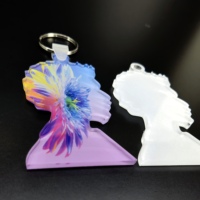 Porte-clés en acrylique à transfert thermique, 5 pièces, pendentif en plexiglas, impression et forme de pendentif PMMA, personnalisation, 8 points
