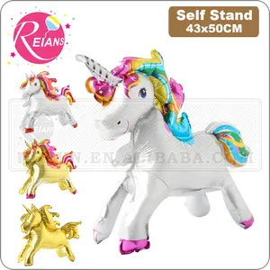 Độc Đáo Đứng Vững Chắc Unicorn Birthday Party Trang Trí Nguồn Cung Cấp Wedding Engagement Trẻ Em Ngày Foil Unicorn Balloons Globos