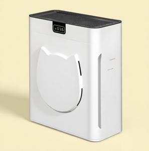 เครื่องฟอกอากาศแบบพกพาอัตโนมัติสำหรับสัตว์เลี้ยงรุ่นใหม่ พร้อมแผ่นกรองประสิทธิภาพสูง H13 ป้องกันแบคทีเรีย สำหรับสุนัขและแมว ใช้งานง่ายและปลอดภัย - Product Image 1