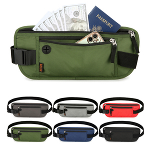 Oem Oxford Fanny Pack <b>Document</b> <b>Bag</b> Passport <b>Bag</b> for Travelling Ticket Rfid Storage Funny Pack Waterproof Sport Running Waist <b>Bag</b> - Product Image 1
