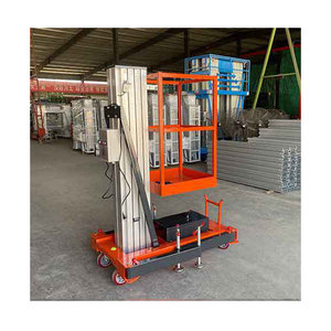 Plataforma Elevadora Hidráulica Monorraíl Kellen para Uso Doméstico, Elevador Móvil de Columna Única de Aleación de Aluminio, Mesa Elevadora de 650x650mm - Product Image 4