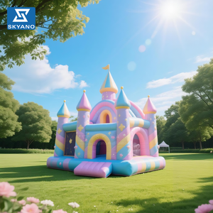 Château gonflable de conte de fées, château gonflable d'intérieur équipé d'un toboggan et d'un trampoline - Product Image 6