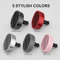 TopOne Diffuseur Parfum Voiture Luxe Alliage Zinc Design Ondulé Clip Ventilation Huiles Essentielles Cadeau Premium Top