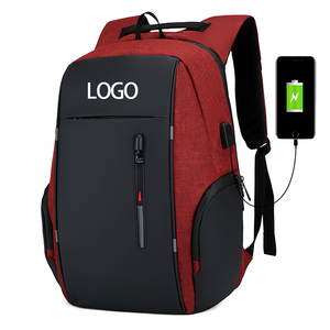 Men's Casual Laptop <b>Backpack</b> Waterproof Many Compartments with External USB Charging Drain for Travel and School Use - Product Image 1