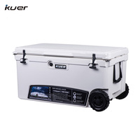 Glacière à roulettes en plastique rotomoulé 70T, glacière à bière, boîte isotherme