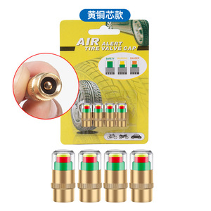 ฝาครอบตรวจสอบแรงดันลมยางรถยนต์ 2.4 บาร์ แกนทองแดง ตัวเรือนพลาสติก พกพาสะดวก สำหรับตรวจจับแรงดันลมยางรถยนต์ - Product Image 3