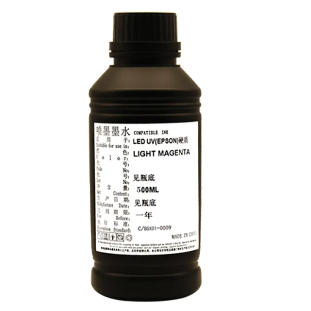 Tinta para impressora plana uv tamanho A2 A3 A4 de alta qualidade China para Tx800 Xp600 1390 R330 capa de telefone caneta de presente tinta de garrafa esférica