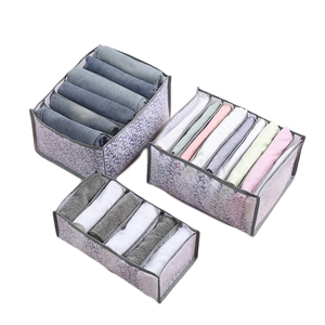 3pcs Closet Organizer Storage Box Foldable Underwear Organizers Storage Dividers Drawer Organizer Jeans Wardrobe organizer