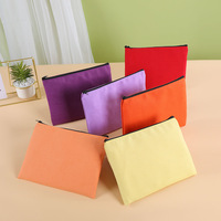 Qetesh Nouvelle Trousse à Crayons Portable en Toile de Coton, Mini Pochette de Voyage Personnalisable avec Fermeture Éclair pour Maquillage et Cosmétiques