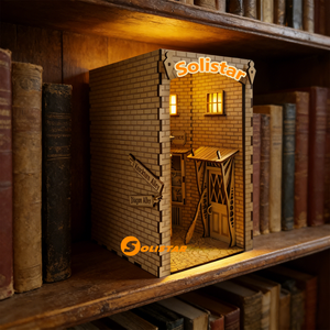 Librería de Libros en Miniatura de Madera Personalizada, Inserto para Estante, Rompecabezas 3D de Madera con Servicio de Corte Láser Personalizado - Product Image 4