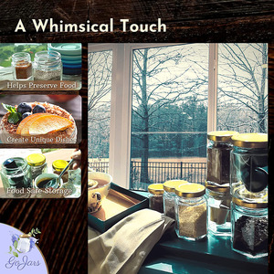 Botella de vidrio Hexagonal con cubierta espiral dorada, se puede usar para almacenamiento de salsa de miel, comida enlatada y comida empaquetada de vidrio - Product Image 6