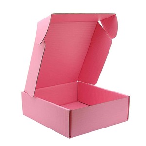 Hotsale Packaging Box Supplier Cardboard Literature Mailers Light Pink Shipping Boxes for Small Business