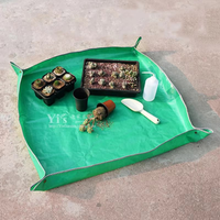 Tebal & kokoh 50x5 0cm/100x100cm PE tahan air tanaman repot tikar untuk RUMAH & taman untuk semua jenis tanaman