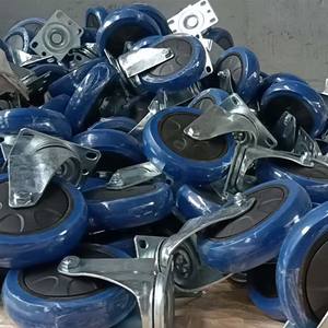 Großhandel Fabriken billig 3 Zoll 4 Zoll 5 Zoll tpr leise Gummi rollen und Räder - Product Image 4