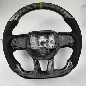 Volant de voiture, fibre de carbone sport noire de haute qualité, adapté à la <span class=keywords><strong>Dodge</strong></span> Challenger SRT <span class=keywords><strong>2015</strong></span> 2016 2017 2018 2019 2020 - Product Image 3