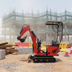 <span class=keywords><strong>Mini</strong></span>-excavatrice sur chenilles de 1 tonne de haute qualité et à prix abordable avec accessoires pour utilisation forestière, design compact, garantie d'un an - Product Image 1