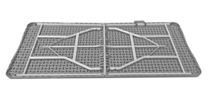 Venta al por mayor de 6 pies de muebles de exterior de plástico HDPE mesa de camping plegable de grano de madera mesa de cerveza conjunto de mesa de jardín - Product Image 3