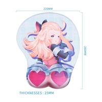 Tapis de souris ergonomique à induction thermique avec repose-poignet, design Muscle Man, sans odeur, 260x220mm, pour bureau et domicile