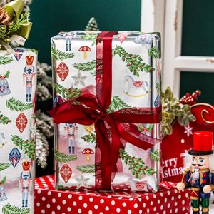 Burymento Christmas <b>Wrapping</b> <b>Paper</b> Reversible Silver Nutcrackers 17 In X 32.8 Ft Gift Craft Packaging - Product Image 5