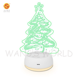Đèn Ngủ Họa Tiết Cây Thông Giáng Sinh 2023 Đèn 3D Nai Sừng Tấm Đèn Ngủ Led USB Acrylic - Product Image 6