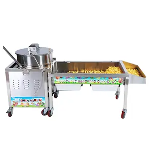 Gas heating type automatic popcorn machine caramel Chocolate Popcorn Making Machine Popcorn Making Machine