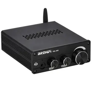 Brzhifi amplificador de vácuo, amplificador de tubo de vácuo 65e 6j5 bt5.0, áudio hifi, preamplificador de fones de ouvido estéreo e graves