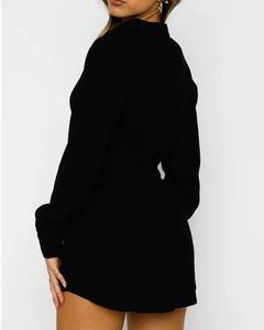 Blusa <span class=keywords><strong>de</strong></span> punto transpirable <span class=keywords><strong>de</strong></span> <span class=keywords><strong>manga</strong></span> <span class=keywords><strong>larga</strong></span> con cuello mandarín, estilo casual y suelto, color nude, con botones, <span class=keywords><strong>para</strong></span> mujer, venta al por mayor <span class=keywords><strong>para</strong></span> chicas. - Product Image 5