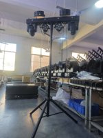 Barra de Luces LED Portátil de 30W con Cabeza Móvil y Control DMX512 Efecto Láser FX Mariposa Estroboscópico Par para Fiestas y Eventos de DJ con Bolsa Blanda