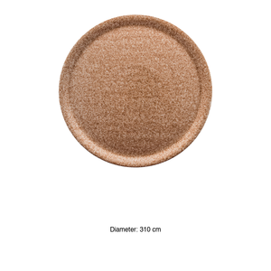 Assiette à pizza en granit beige Naples Ø 31 cm 04Y51019 Saturnia - Product Image 3