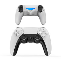 Nouvelle manette de jeu sans fil P09 avec pavé tactile, barre lumineuse, détection de mouvement, compatibilité prise audio Android/iOS/PC/Steam/PS