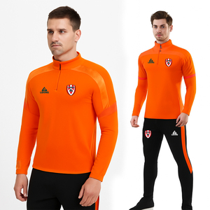 Venta al por mayor deporte chaquetas de manga larga chándal de entrenamiento de fútbol Logotipo de equipo personalizado fútbol uniformes de manga larga chándales de fútbol - Product Image 2