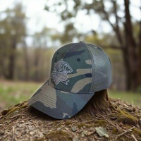 Cappellini da Baseball Mimetici all'Ingrosso, Personalizzabili con Logo, a 6 Pannelli, con Retro in Rete, per Caccia, Escursionismo, Pesca, con Cinturino Regolabile