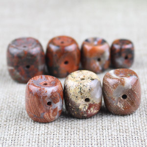 Rose Agate Three Way Buddha Head Pagoda Pendant Geometric Shape Religious Ceremony Jewelry Accessory Unisex - Product Image 4