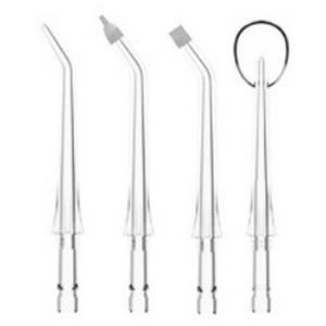 Wellgold Water Flosser Nozzle Replacement 4 Pcs Plastic Portable Orthodontic <b>Plaque</b> <b>Removal</b> Accessory for Electric <b>Dental</b> - Product Image 3